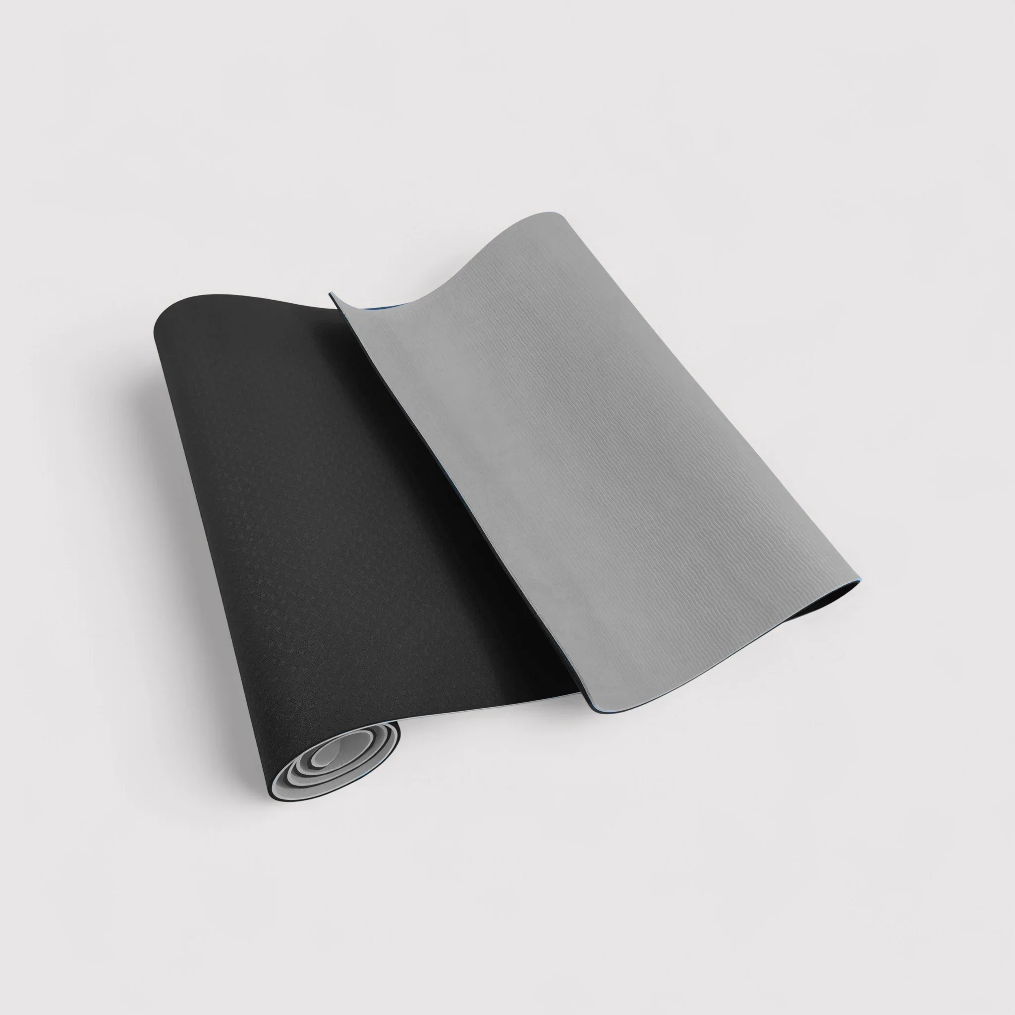 Tappetino da yoga nero e grigio antiscivolo per casa o esterno - Image 3
