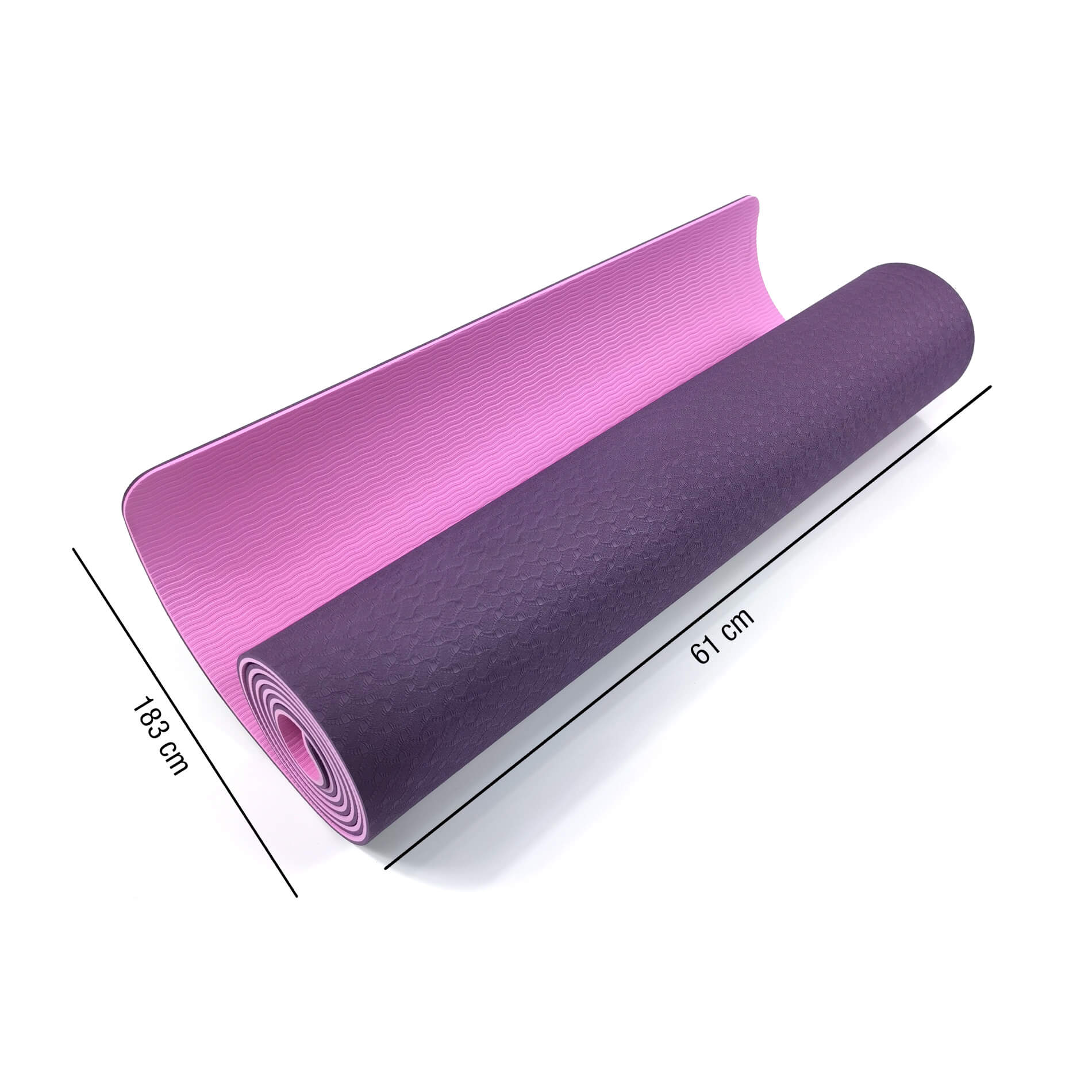 Tappetino da yoga rosa e viola antiscivolo per casa o esterno - Image 6