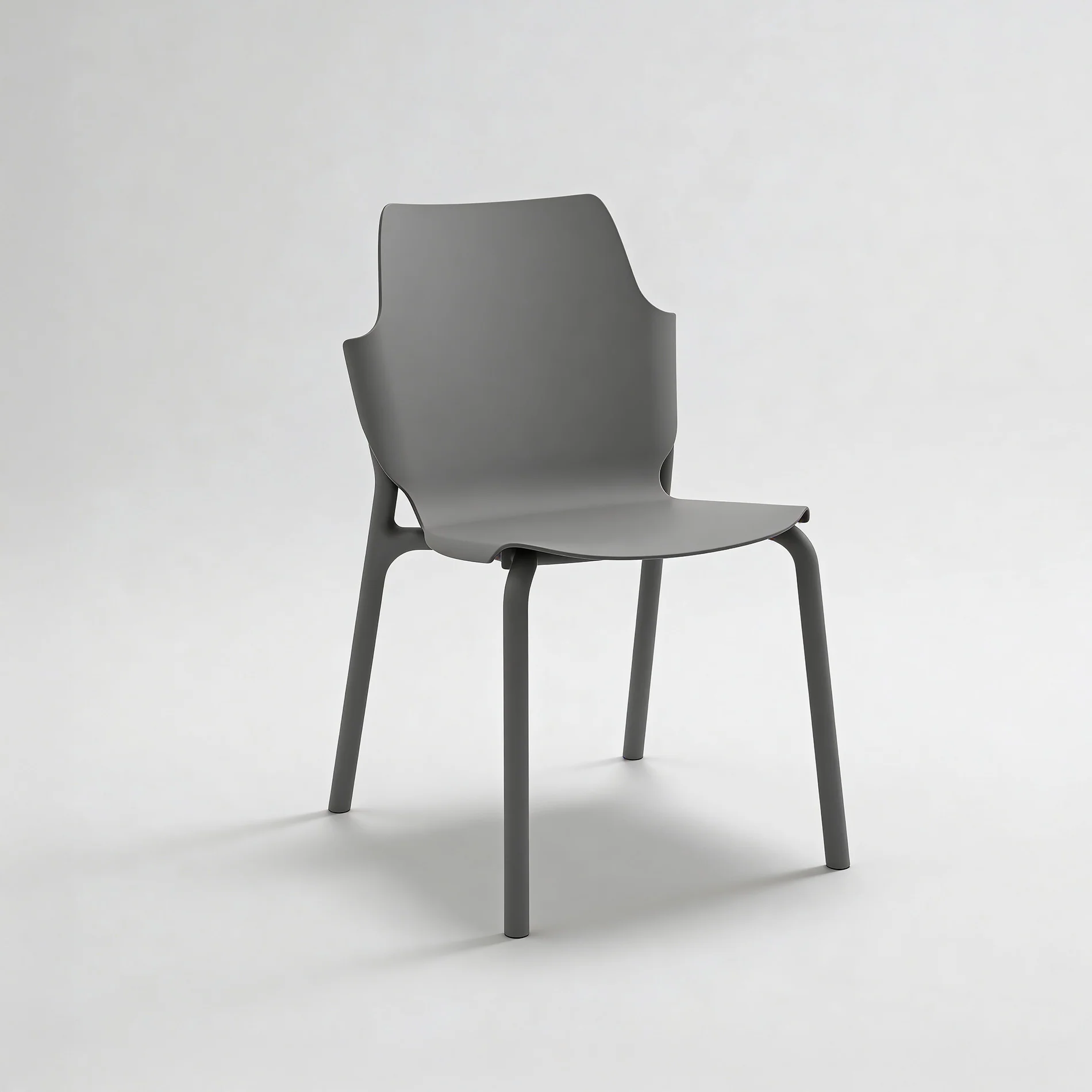 Tarek - Set 2 Sedie da giardino colore grigio antracite moderne
