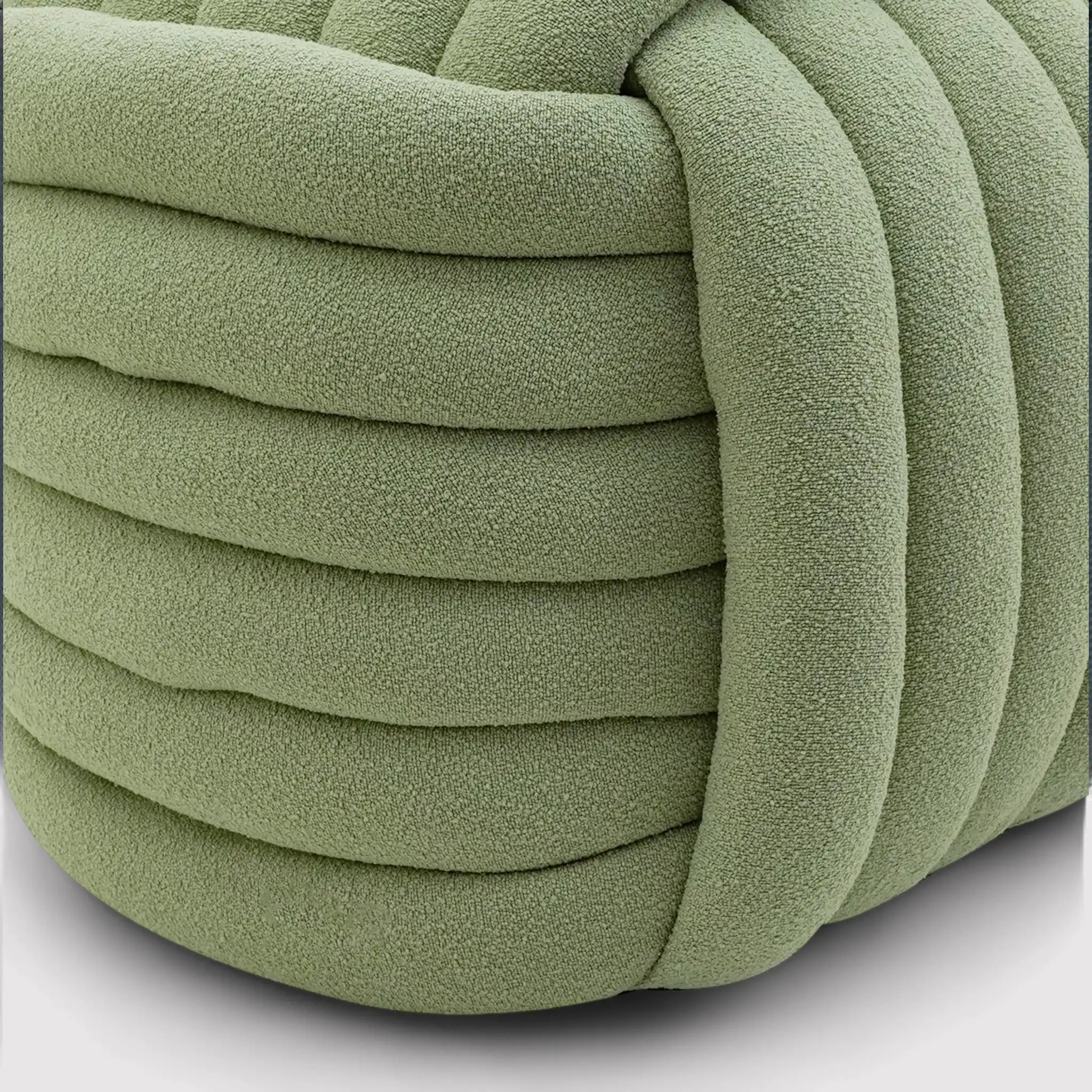 Tawa - Pouf moderno verde a forma di gomitolo - Image 5