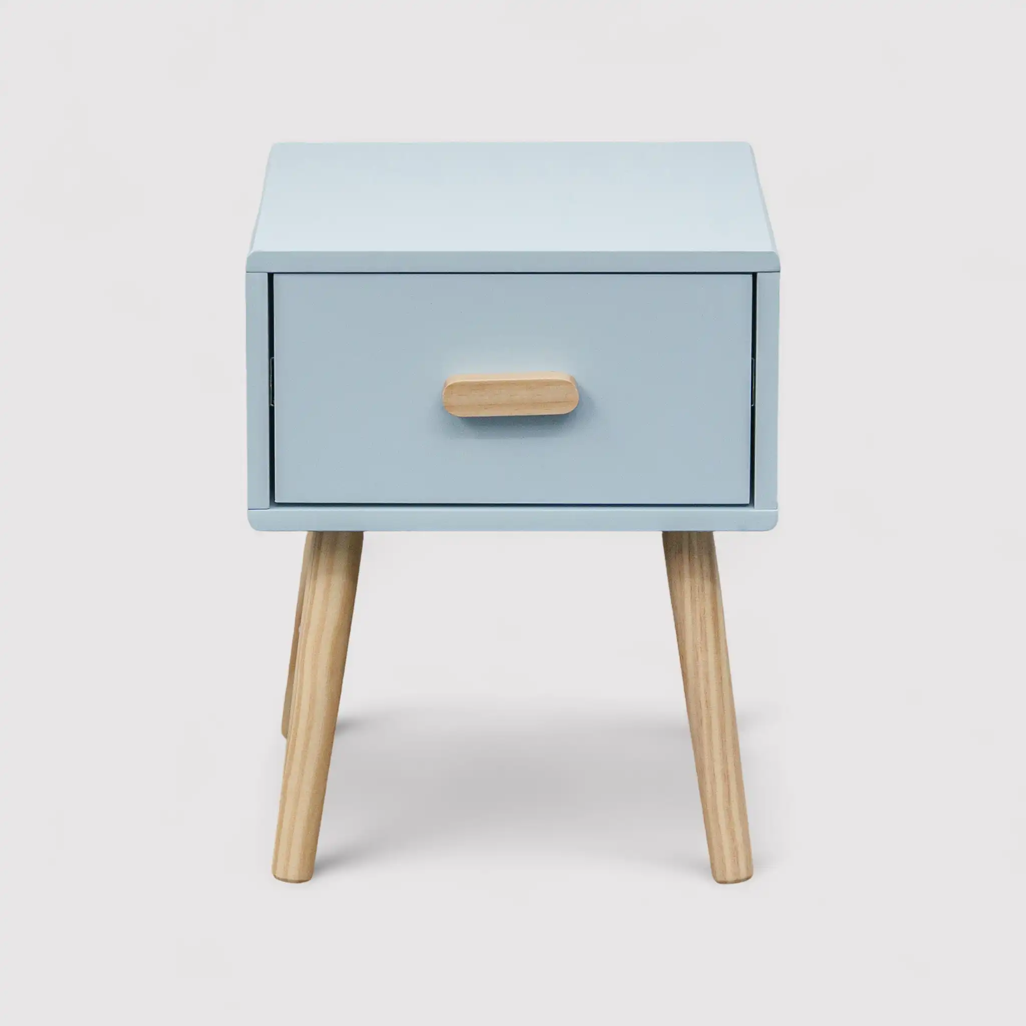 Tazart - Comodino scandinavo celeste e marrone per cameretta bimbi - Image 4