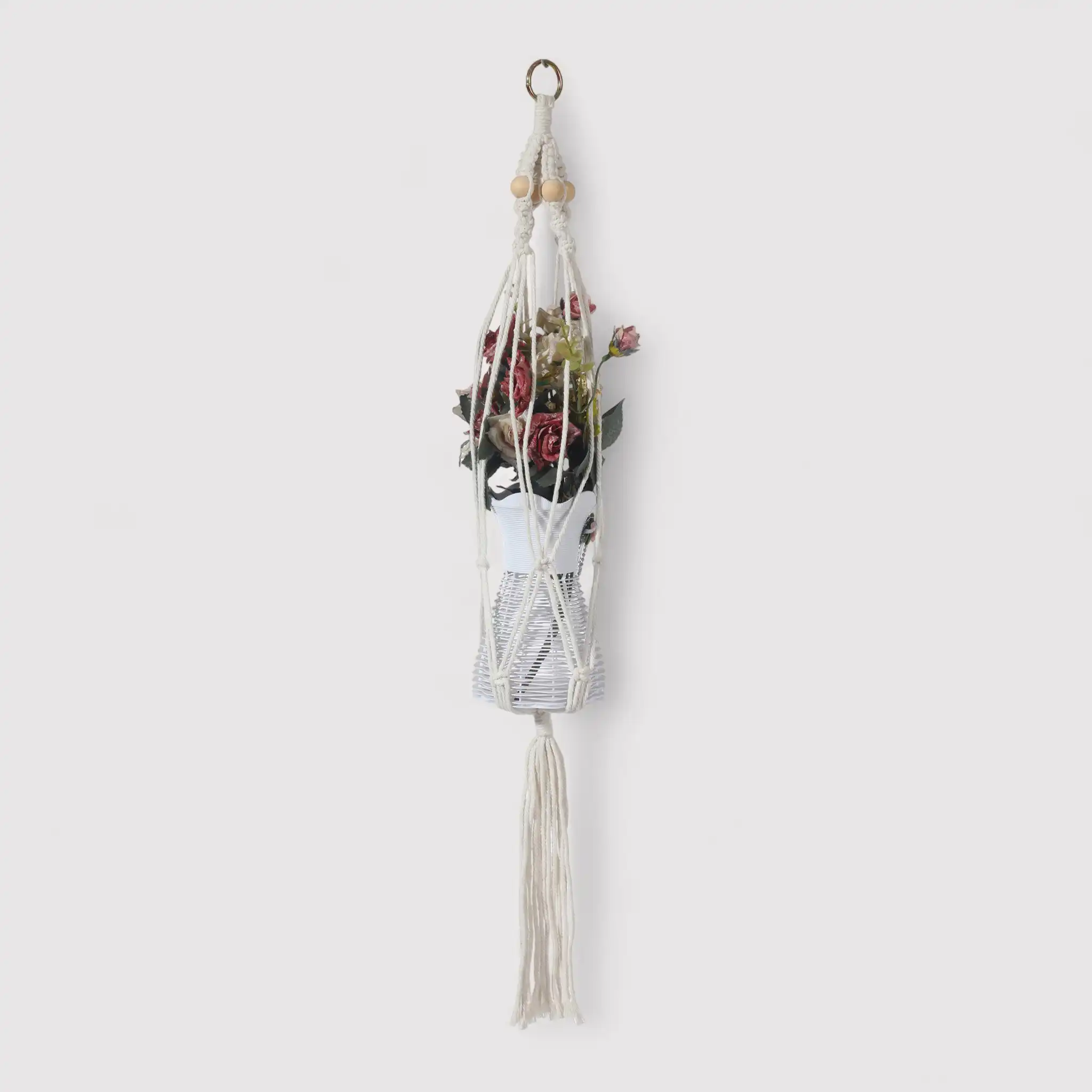 Tecolote - Portavaso pensile beige H 80 cm