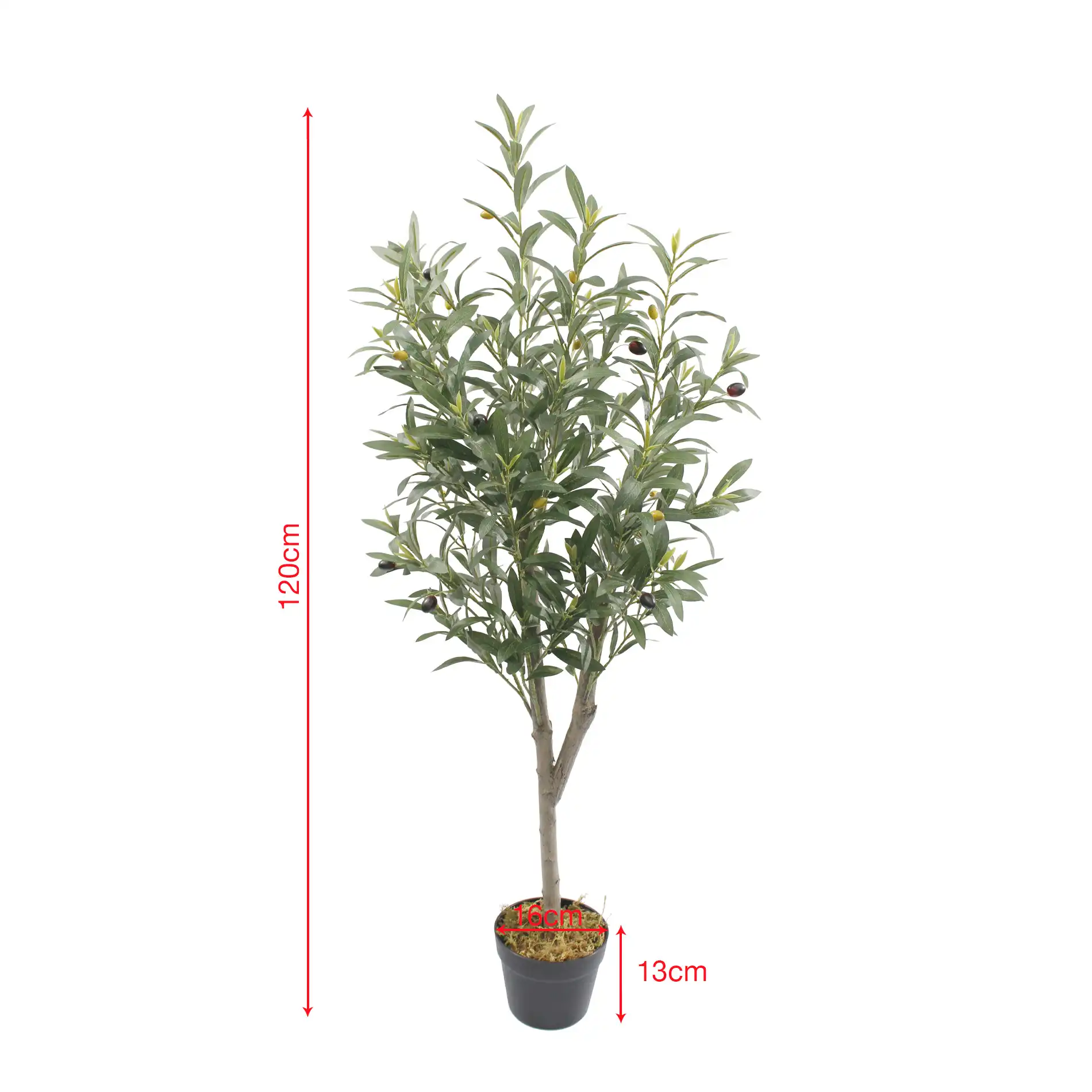 Thoka - Piccola pianta artificiale di ulivo con vaso H 120 cm - Image 6