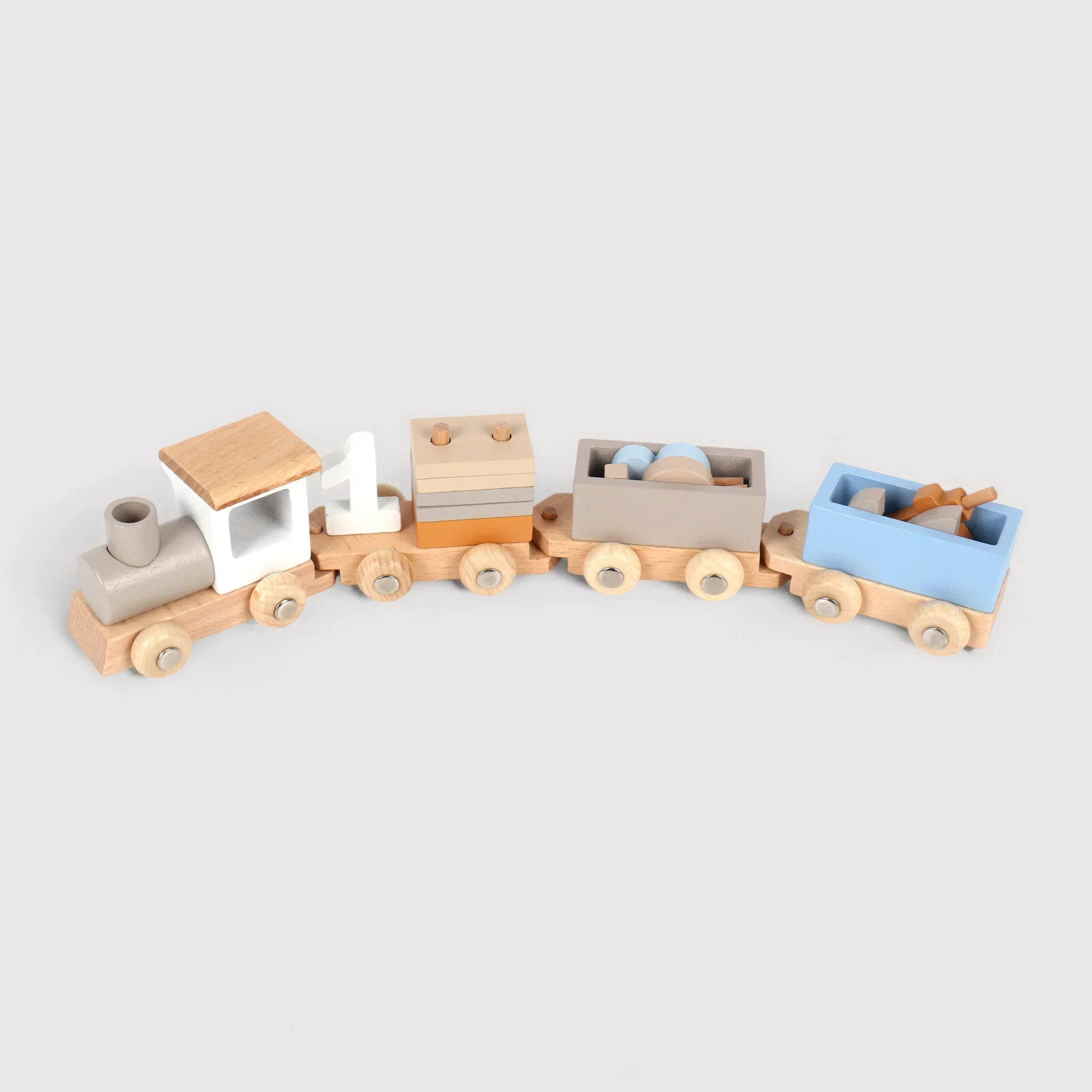 Tiris - Trenino montessoriano giocattolo in legno