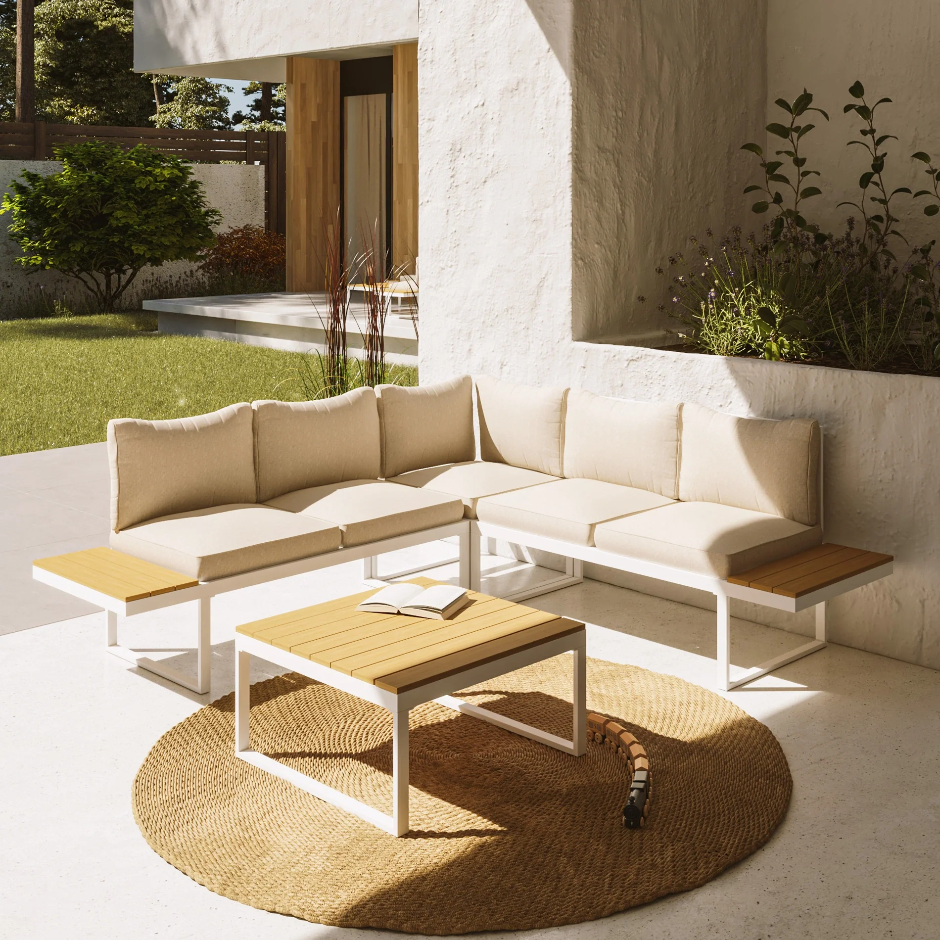 Toog - Set divani da giardino modulari con tavolino - Image 3