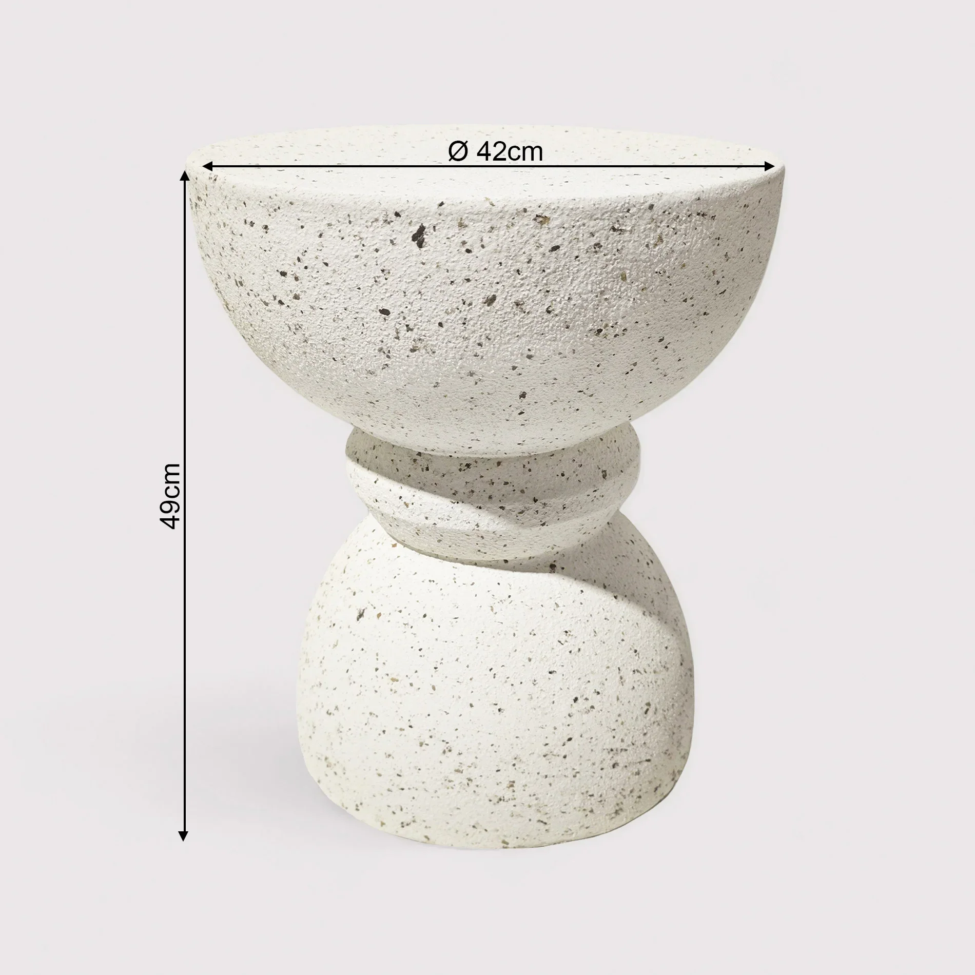Travertine - Tavolino da salotto colore bianco e nero stile moderno - Image 7