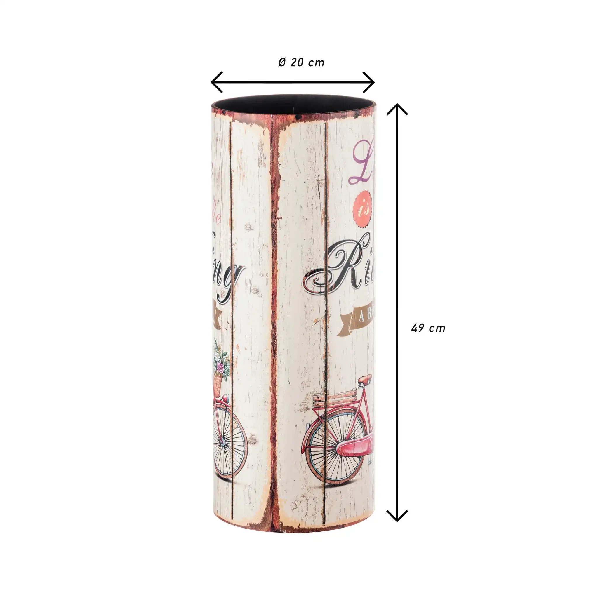 Tulipano - Portaombrelli beige in canvas in stile vintage - Image 4