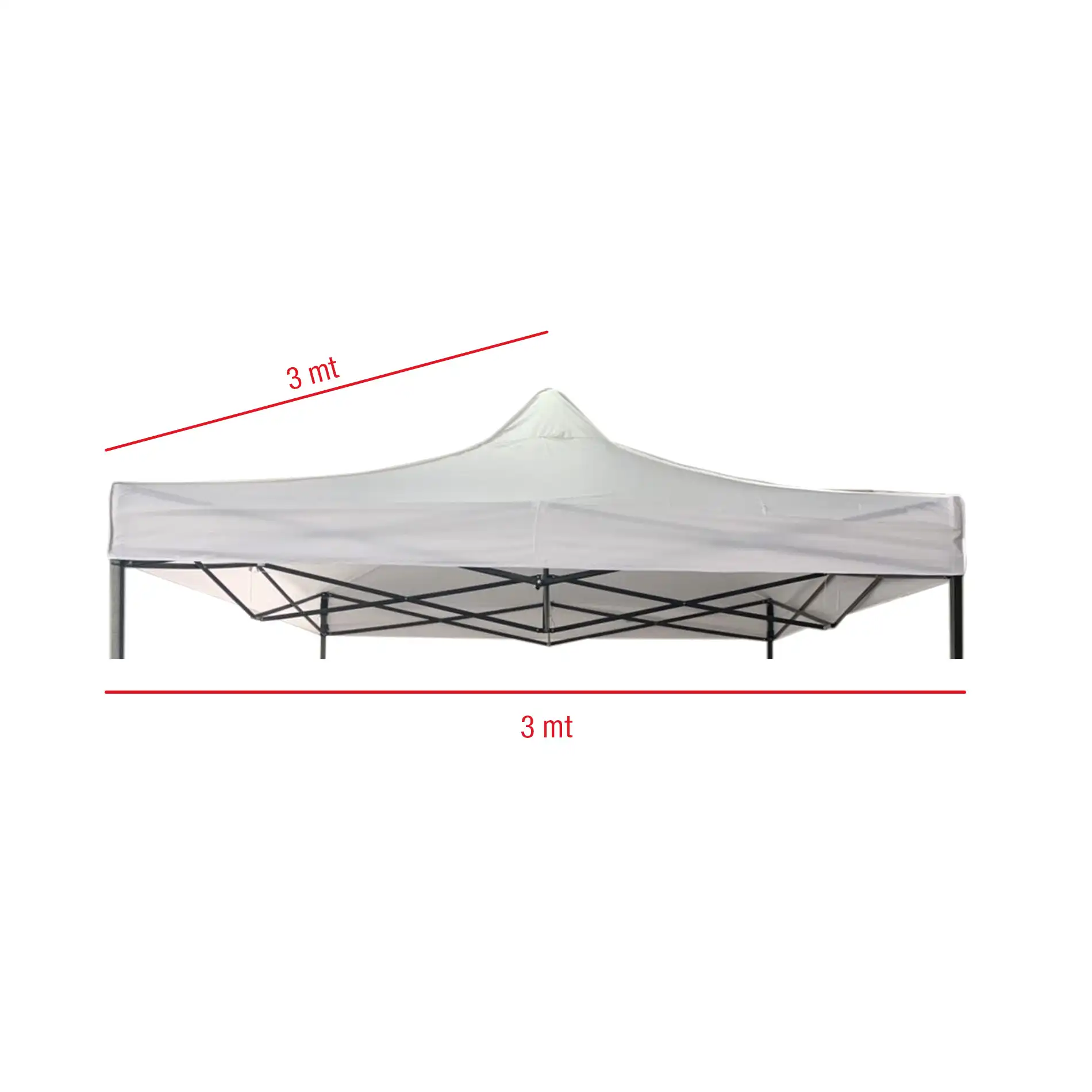 Vinca - Telo bianco per gazebo 3x3 impermeabile - Image 3