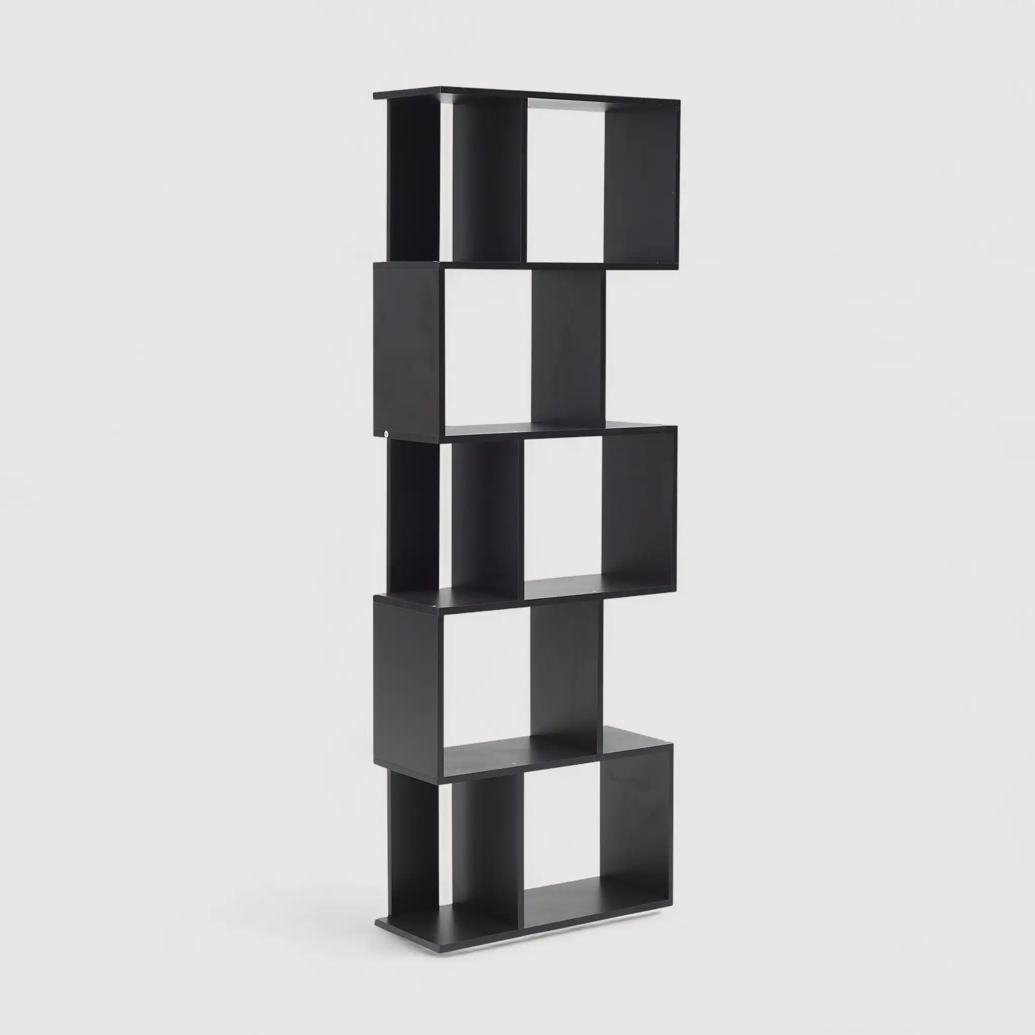 Vitalba - Libreria nera alta e stretta con 5 ripiani - Image 4